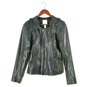 Diesel Medium Black Soft Leather Moto Jacket